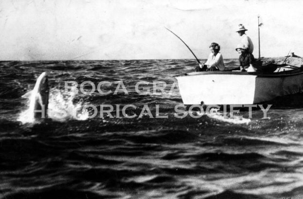 Tarpon fishing, Boca Grande Pass, 1933
