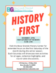 History First - November-April, First Saturday of the Month, 10am-2pm Visit the Boca Grande History Center for extended hours on the First Saturday of the month during the winter season.